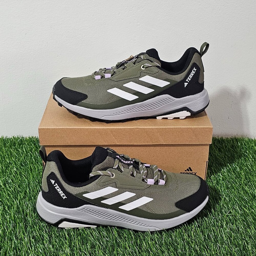 adidas Terrex Anylander Hiking W's Shoes Size 9 -Olive /Grey /Night Cargo-JQ9955